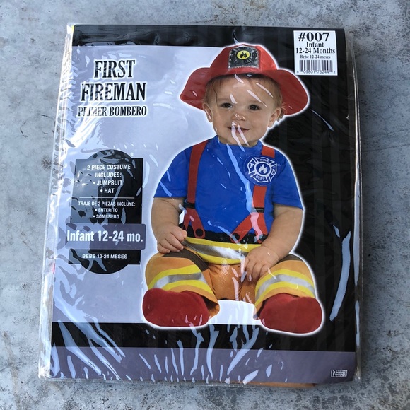 First Fireman Kids Costume! New! - Picture 2 of 6